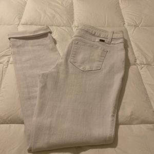 1822 Denim Women’s Stretch Skinny Ankle White Jeans Size 4.